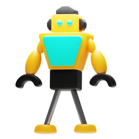 Muscular Robot  3D Icon