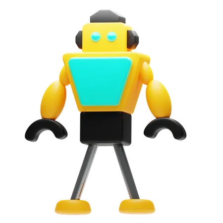 Muscular Robot  3D Icon