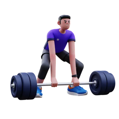 La musculation  3D Illustration