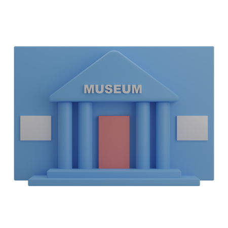 Musée  3D Illustration