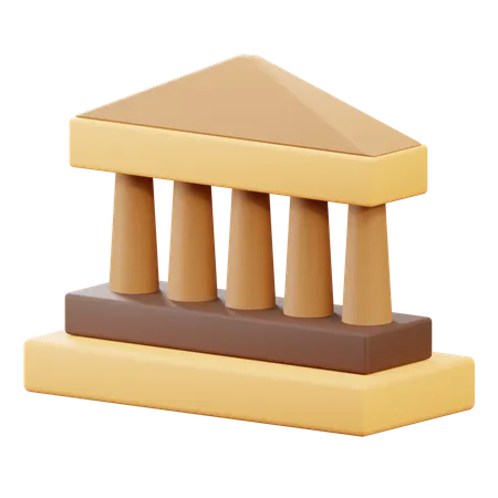 Museum  3D Icon