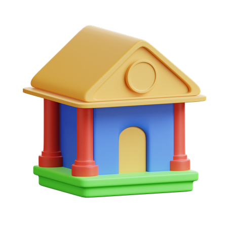 Museum  3D Icon