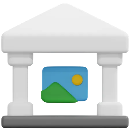 Museum  3D Icon