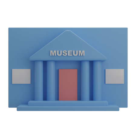 Museum 3D Illustration