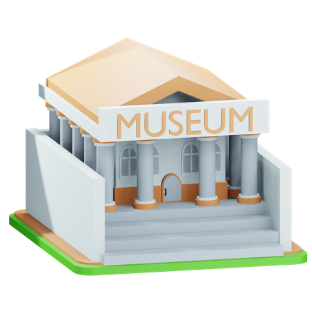 Museum Building  3D Icon