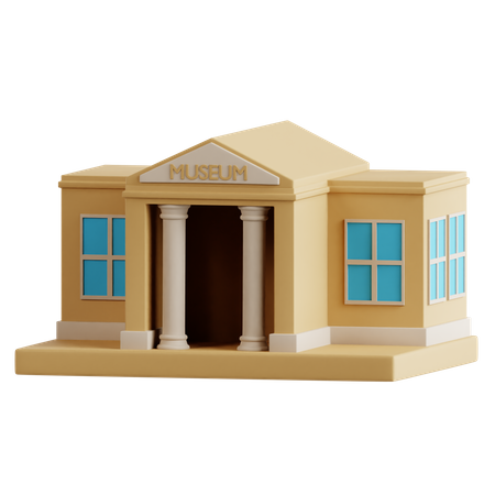 Museum Building  3D Icon