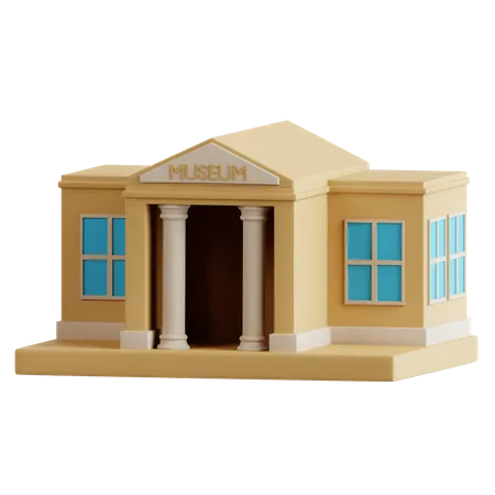 Museum Building  3D Icon