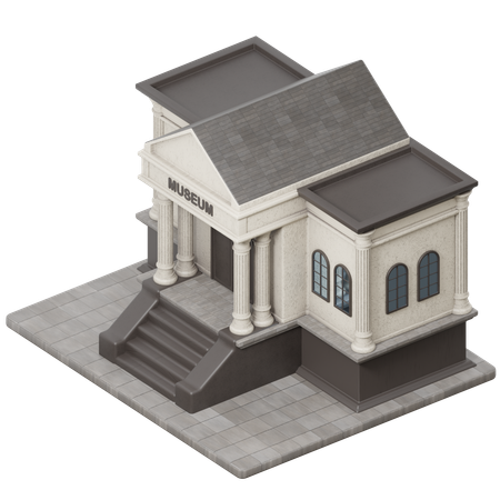 박물관 투어  3D Icon