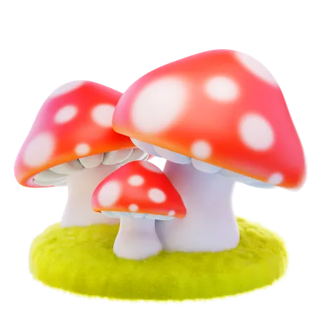 Mushroom  3D Icon