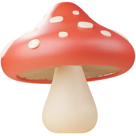 Mushroom  3D Icon