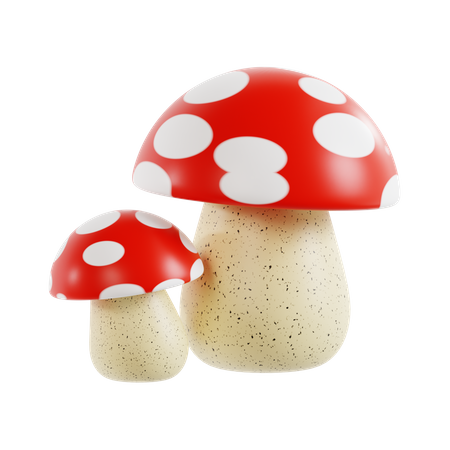 Mushroom  3D Icon