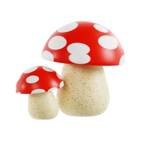 Mushroom  3D Icon