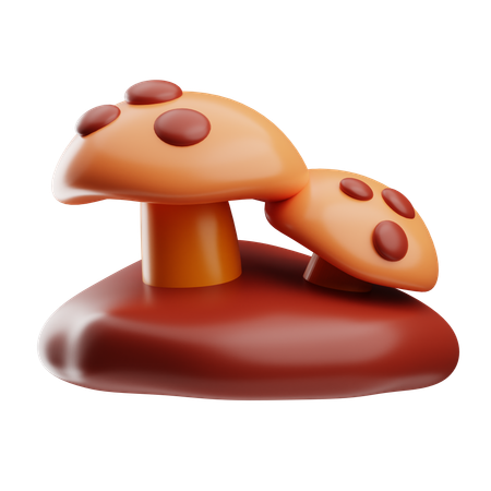 Mushroom  3D Icon