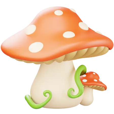 Mushroom  3D Icon