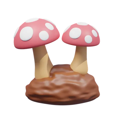 Mushroom  3D Icon