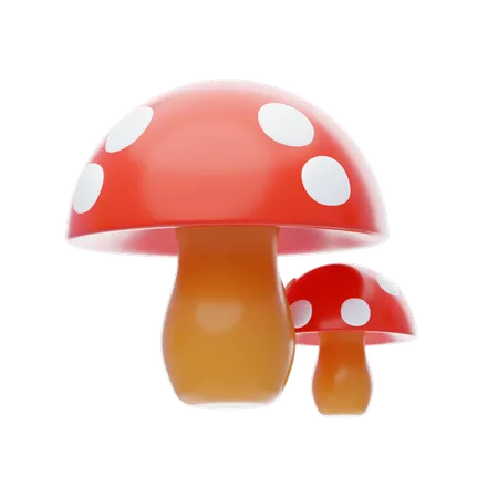 Mushroom  3D Icon