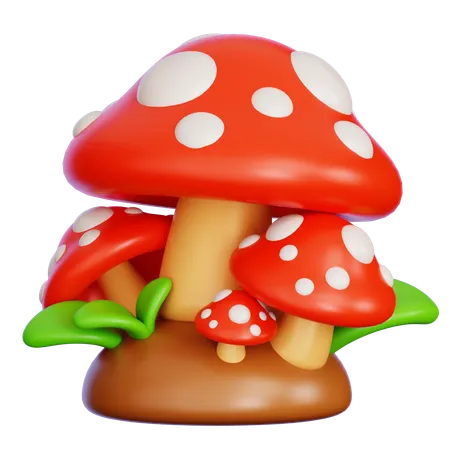 Mushroom  3D Icon