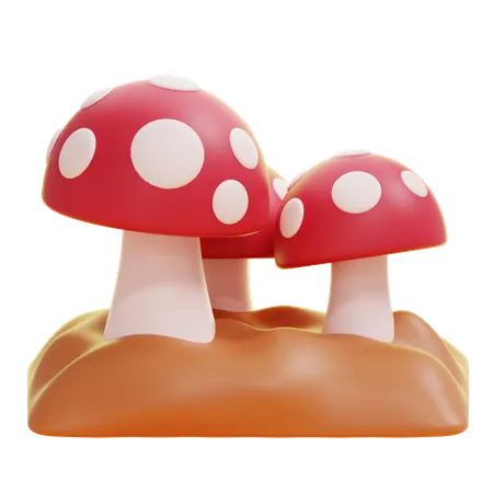 MUSHROOM  3D Icon