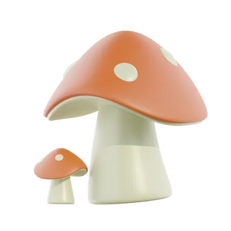 Mushroom  3D Icon