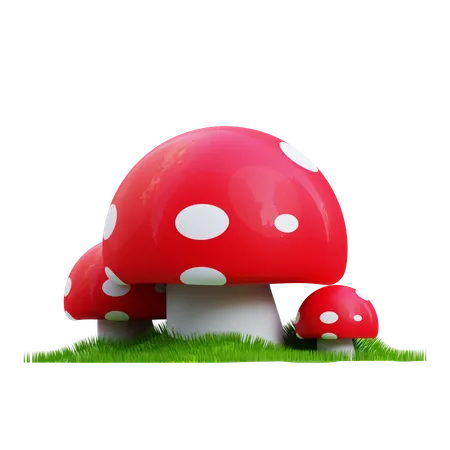 Mushroom  3D Icon