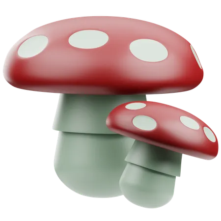 Mushroom  3D Icon