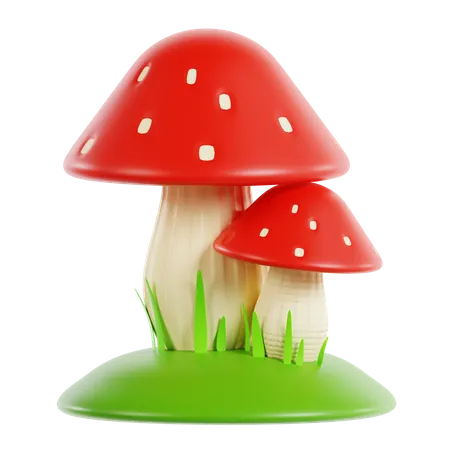 Mushroom  3D Icon