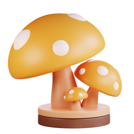 Mushroom  3D Icon