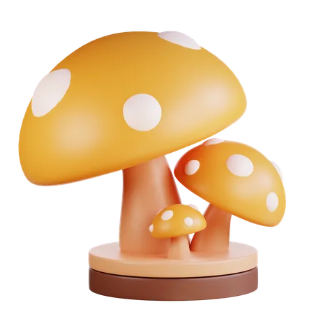 Mushroom  3D Icon