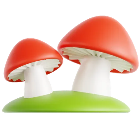 Mushroom  3D Icon