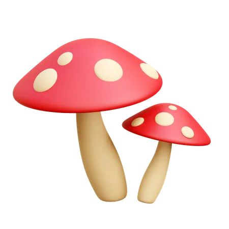 Mushroom  3D Icon