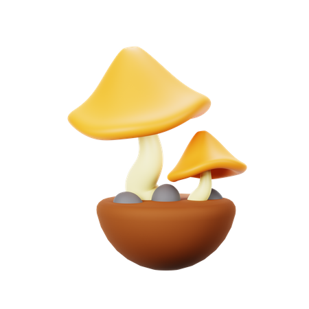 Mushroom  3D Icon