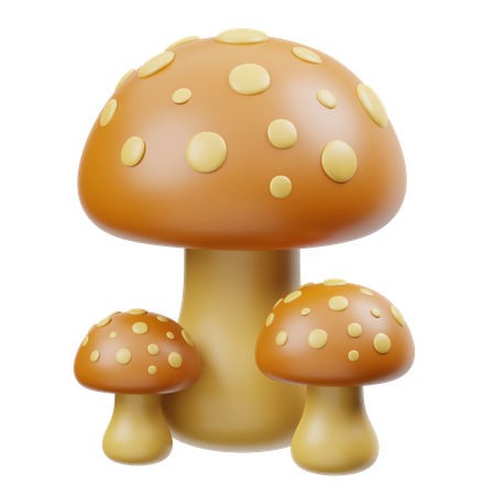 Mushroom  3D Icon