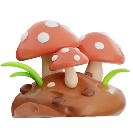 Mushroom  3D Icon