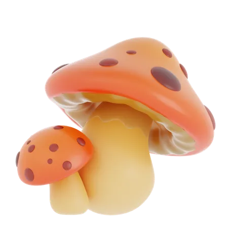 Mushroom  3D Icon