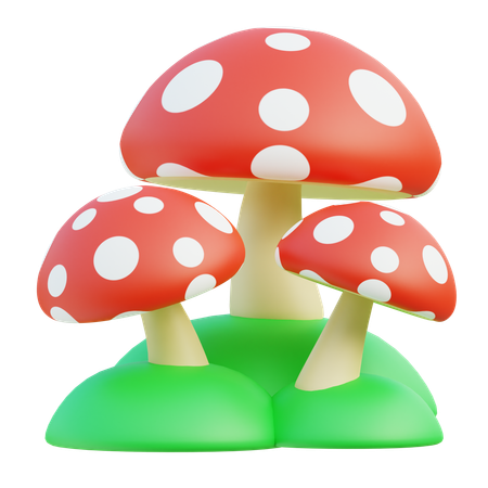 Mushroom  3D Icon