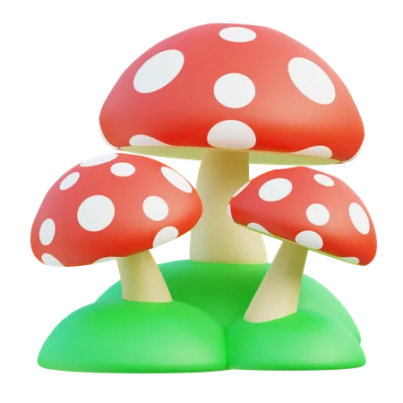 Mushroom  3D Icon