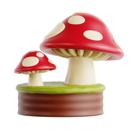 Mushroom  3D Icon