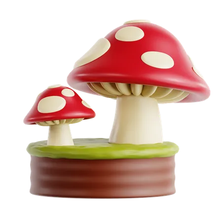 Mushroom  3D Icon