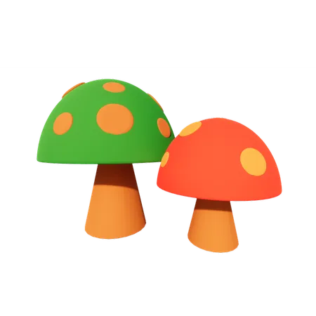 Mushroom  3D Icon