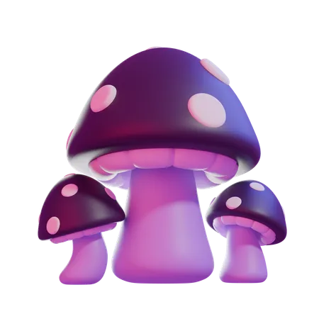 Mushroom  3D Icon