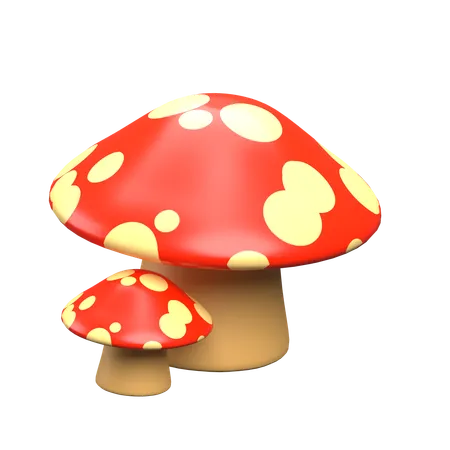 Mushroom  3D Icon