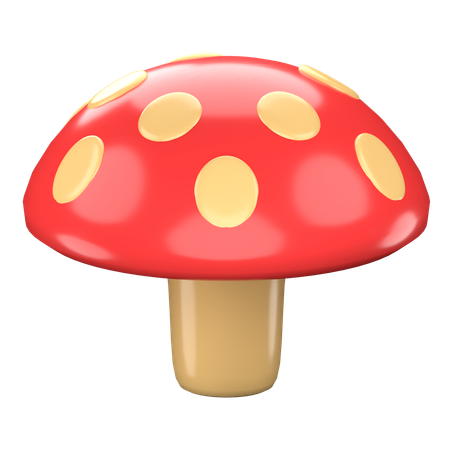 Mushroom  3D Icon