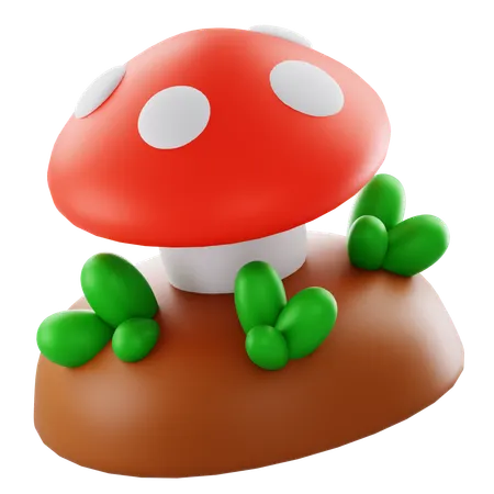 Mushroom  3D Icon