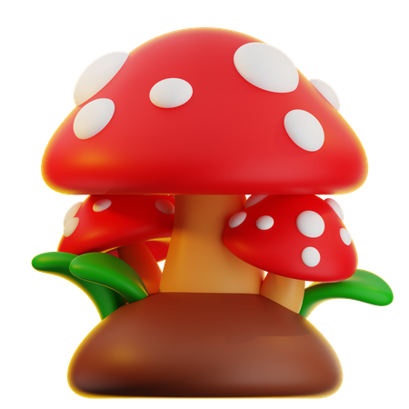 Mushroom  3D Icon