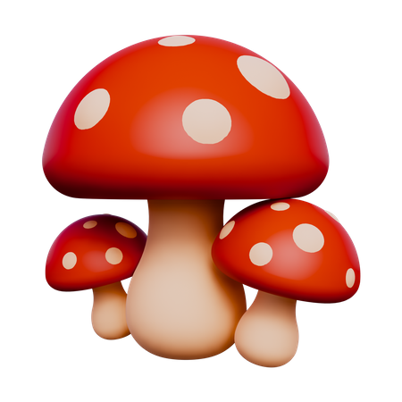 Mushroom  3D Icon
