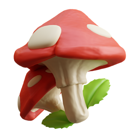 Mushroom  3D Illustration