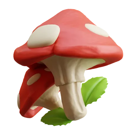 Mushroom  3D Illustration