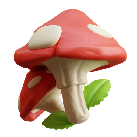 Mushroom 3D Illustration