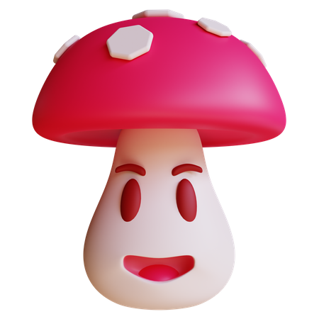 Mushroom Fungi 3D Icon