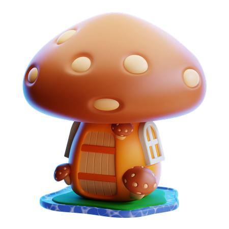 Mushroom House  3D Icon